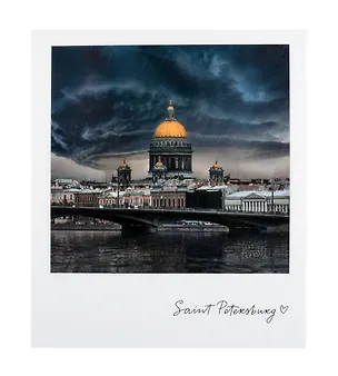 Открытка одинарная «Исаакиевский собор, дождь» фото 3045509