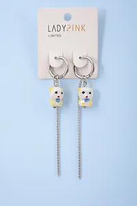 Серьги `LADY PINK` PORCELAIN (225232)