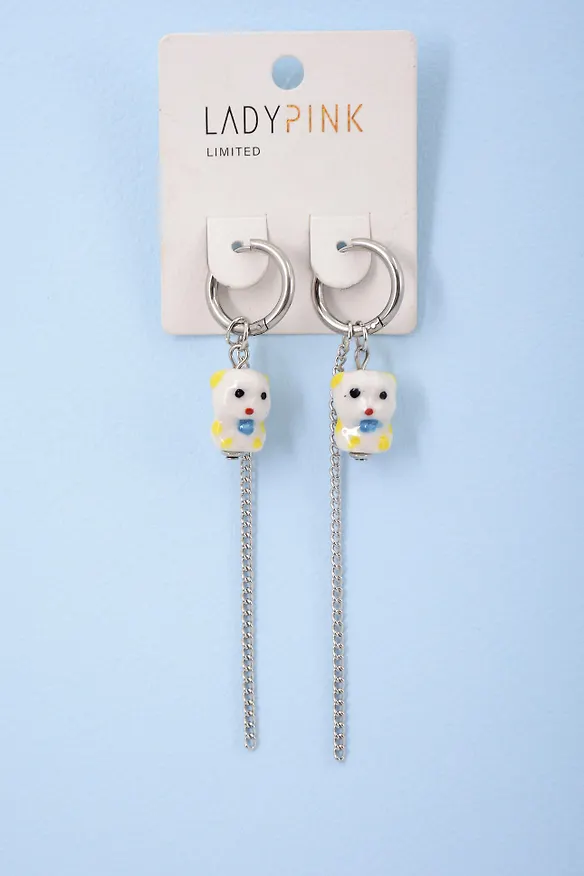 Серьги `LADY PINK` PORCELAIN (225232) 3002776 — 1