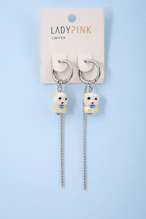 Серьги `LADY PINK` PORCELAIN (225232) 3002776