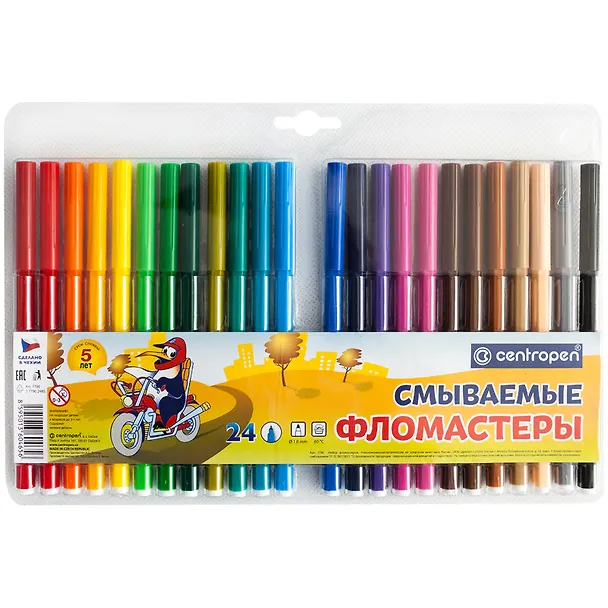 Фломастеры Centropen, 24 цвета 215145 — 3