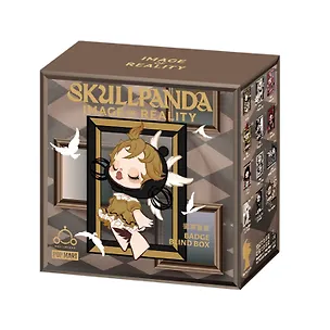 Значок коллекционный Pop Mart Skullpanda Image Of Reality Series в ассортименте (коробка) (8х8х4) (68002) 3113105