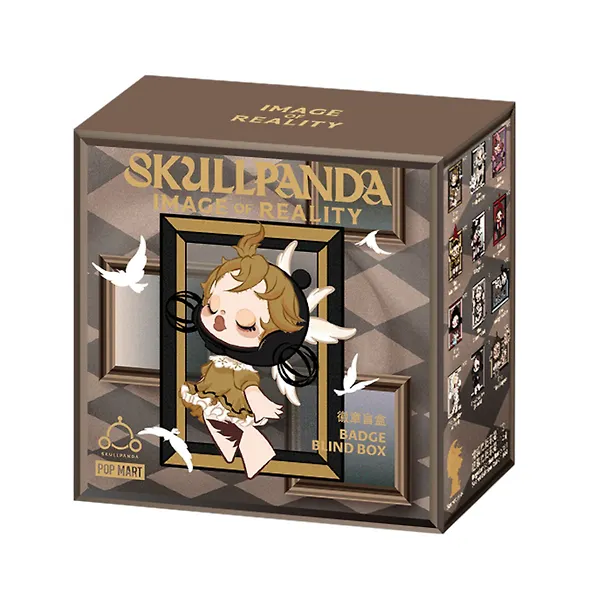 Значок коллекционный Pop Mart Skullpanda Image Of Reality Series в ассортименте (коробка) (8х8х4) (68002) 3113105 — 1
