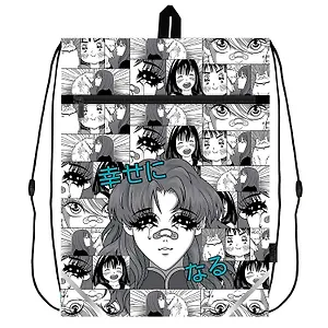 Мешок для сменной обуви "МАНГА", карман, 36 х 48 см