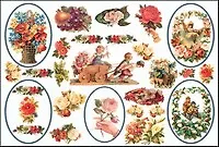 Бумага для декуп. Викторианские цветы мини Софт (TO-DO 017) (25х35) (упаковка) 2327302