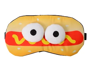Маска для сна Хот-Дог с объемными глазками (плюш) (пакет) (12-37132-202505-S59) (Lafilaf)