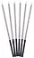 Набор свечей для торта Silver (серебро) (6шт) (15см) (12-7color-candle_12) — 3106236 — 3