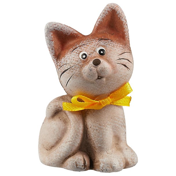 Фигурка керамическая Котенок с бантом (6,5 см) 2558729 — 1