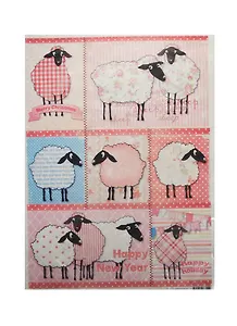 Рис. бумага для декупажа Craft Premier Счастливая овечка (CP07244) (А3) (25г/м) (упаковка)