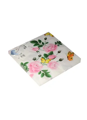 Салфетки (20шт/уп) Розы и бабочки на белом (11-01662-L8) 2534825