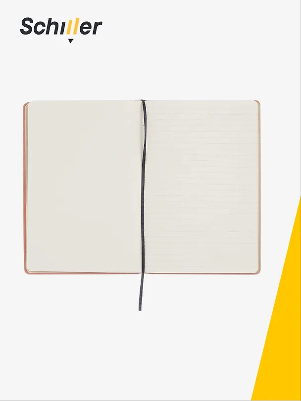Книга для записей А5, 96 листов, нелинованная/в линейку, бордовая, Schiller 3110791 — 3