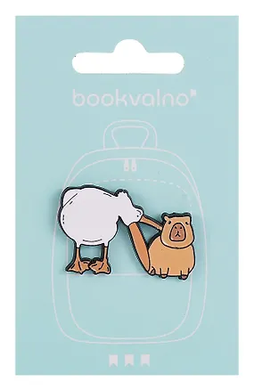 Значок Капибара и пеликан (металл) (12-5769-A25) 3077933