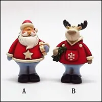 Фигурка декоративная "Санта", "Олень" 565625, 2 в., L11 W9 H16 см (Ремеко РС) 2332205