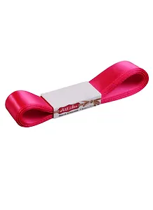 КТ Лента атласная 2см*4 ярда, 175- shocking pink