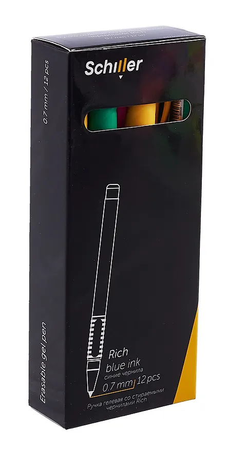 Гелевая ручка синяя 0,7 мм, Rich, Schiller, в ассортименте 3049591 — 9
