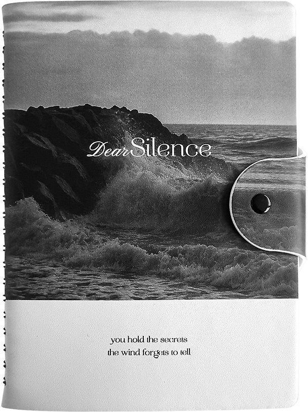 Бизнес-тетрадь А5 96л 140*200 "Silence. Волна", иск.кожа, мягк.переплет, полускр. спираль, клетка 3172402 — 1