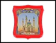 ГС магнит герб пластик бумага Казань Мечеть Кул-Шариф 4,5*5 см 465832, шт 2322388