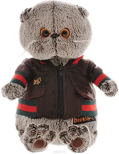 Игрушка мягкая Budi Basa, Басик в кожаной куртке 19см Ks19-059