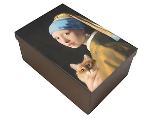 Коробка подарочная "КотоАрт" 21*14*9см, картон