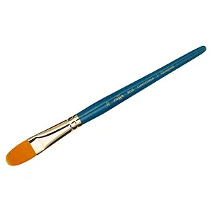 Кисть художественная №20 "Галерея", синтетика, плоскоовальная, короткая ручка, Гамма