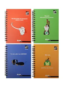 Записная книжка А6 80л "Приколы" 7БЦ, евроспираль, выб.лак, мат.лам, ассорти, БиДжи