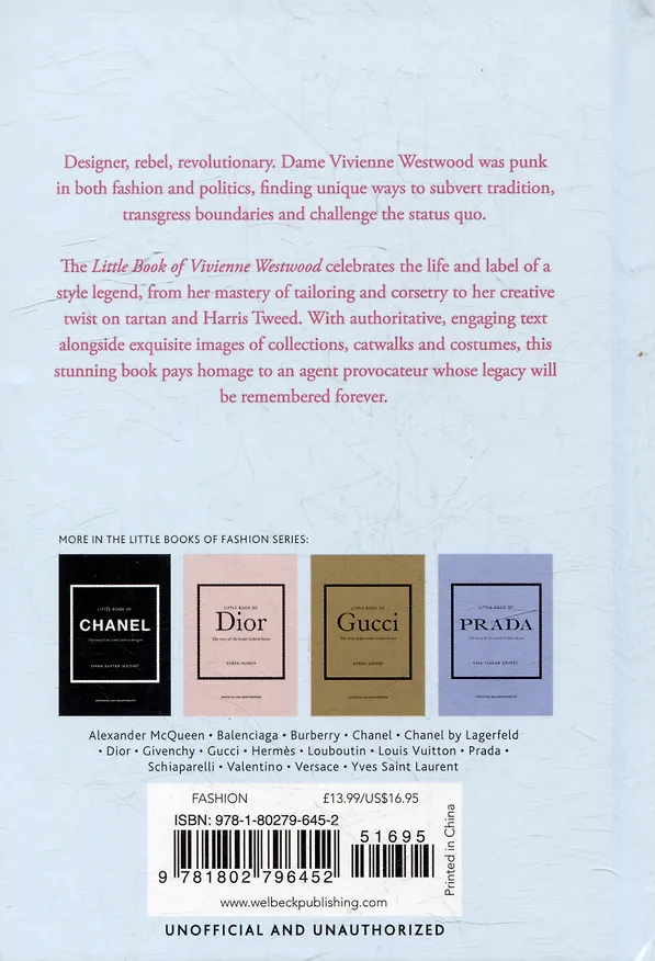 Книга Little Book of Vivienne Westwood (Гленис Джонсон) — 2