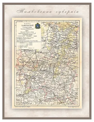 Книга РетроКарта "Тамбовская губерния", состояние на 1901 год ()