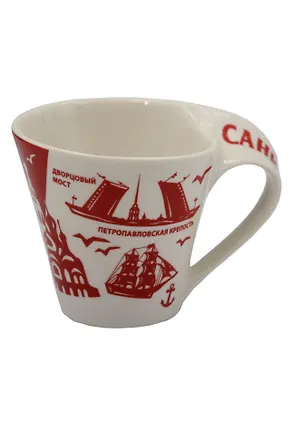 МедВс  Кружка фигурная Санкт-Петербург графика М110 - 001 3033985