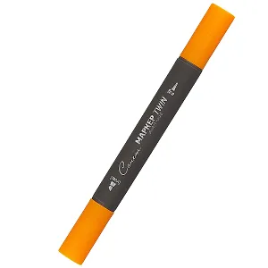 Маркер художественный "Сонет" оранжевый, двухсторон., тонк. и широк.долото, Сонет