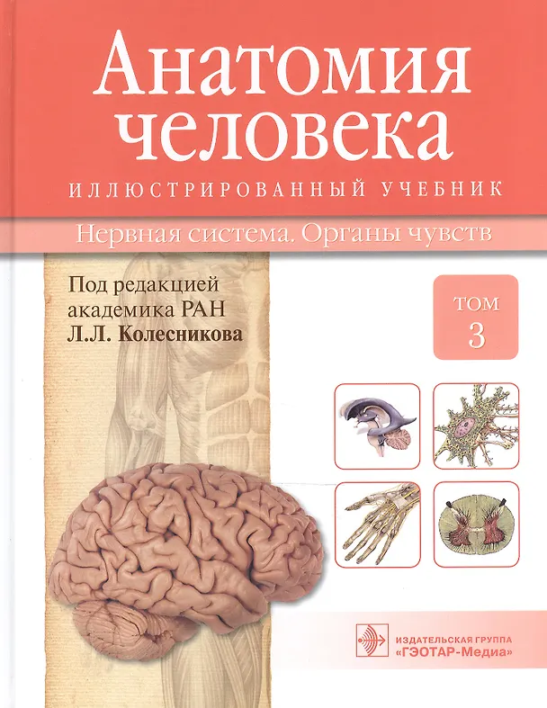 Книга Анатомия человека.Т.3-Нервная система.Органы чувств.Учебник в 3 томах (Лев Колесников) — 1
