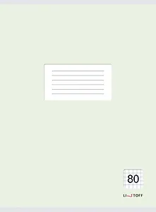 Тетрадь в клетку Listoff, "Классическая зеленая", А4, 80 листов