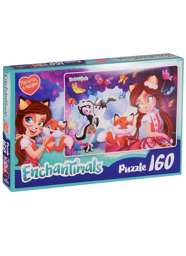 Пазл 160 Энчантималс Фелисити и Сейдж (03543) (+магнитик) (3+) (коробка) (Enchantimals) 2620326 — 1