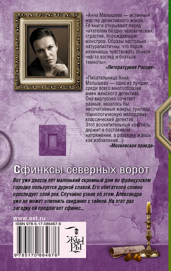 Книга Сфинксы северных ворот: роман (Анна Малышева) — 2