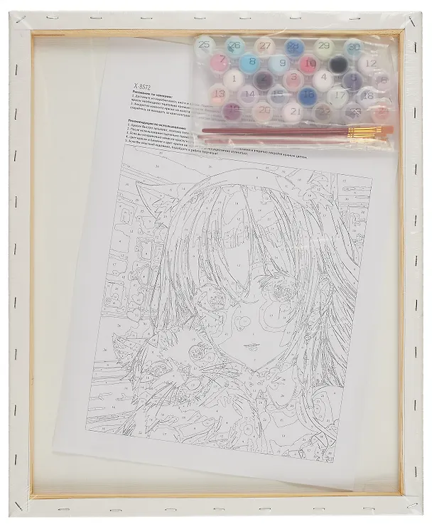 Холст с красками по номерам "Милое селфи", 40 х 50 см 3011781 — 4