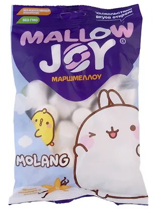 MOLANG Маршмеллоу с ароматом пломбир и ванили, 100г 2970881