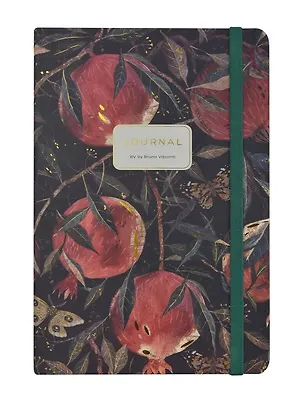 Книга для записей А5 100л лин. "FLORA.Гранат" 7БЦ, резинка, Bruno Visconti 3158906