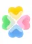 Ластик 04шт "Hearts", ассорти — 2889881 — 1