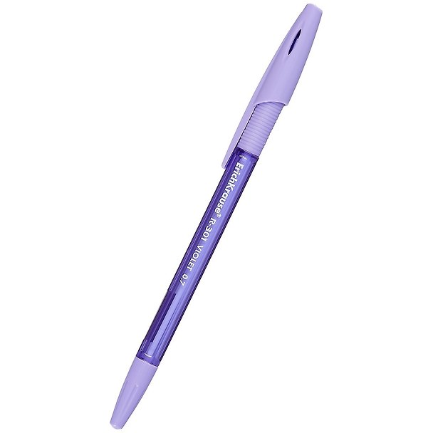 Шариковая ручка фиолетовая 0,7 мм, R-301 Violet Stick&Grip, Erich Krause 259156 — 1