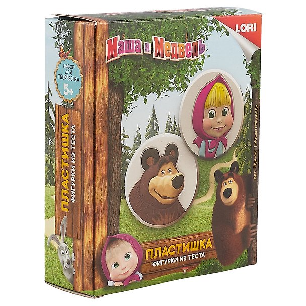 Набор для творчества Lori. Фигурки из теста «Маша и медведь» 2685505 — 1