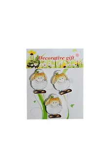 Наклейка Белый барашек (566298) (5,5х3,5см) (3шт) (упаковка)