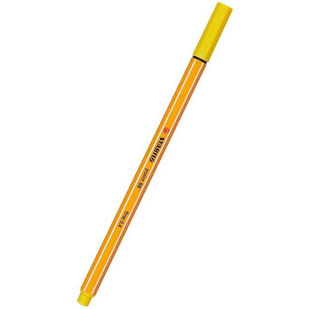 Капиллярная ручка жёлтая 0,4 мм, Point, Stabilo 213490 — 1