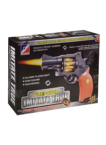 Пистолет на бат. со свет. и звук. с вибр. (1389) (B1150422) (190307) (18х4х15см) (3+) (коробка) (в кор. 2х72шт)