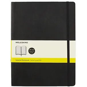 Книга для записей А5 120л "CLASSIC SOFT Large", интегр.перепл., черн, инд.уп., Moleskine 249537