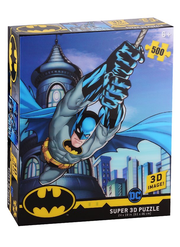 Пазл 500 эл. Super 3D KidsПолет Бэтмана 2790037 — 1