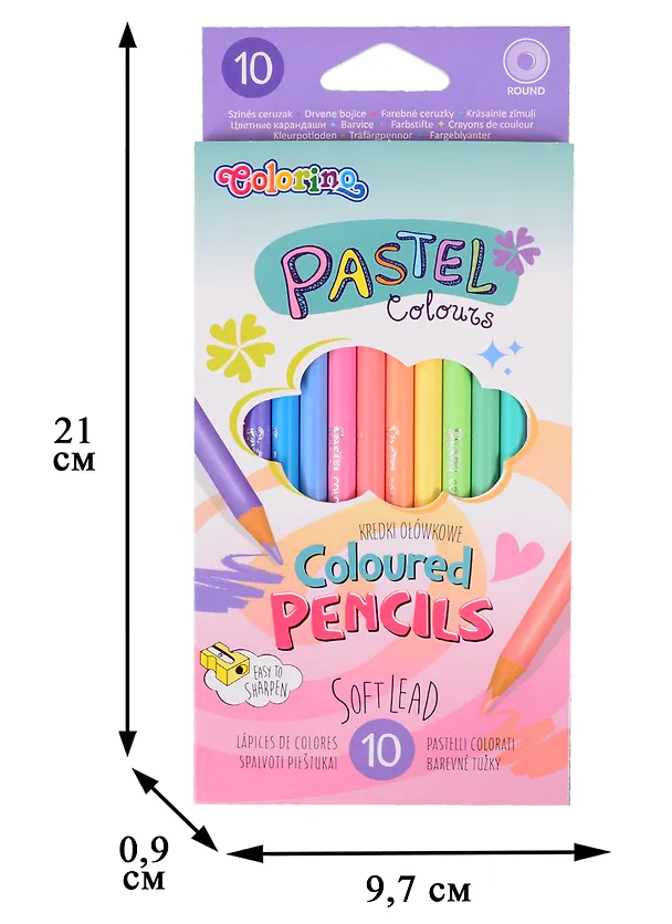 Карандаши цветные Colorino, Pastel, 10 цветов 261265 — 2