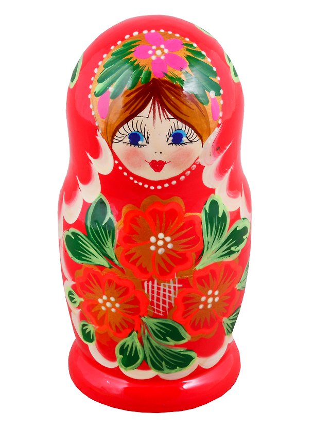 Матрешка 5 в 1 средняя (Цветы, Эскиз 07, Цветочный узор) (М05140307) 2723825 — 1