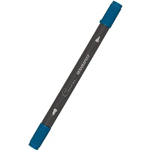 Маркер акварельный "Сонет", двухсторон., кисть и тонкий наконечник, синий индиго, сонет