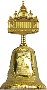 Колокольчик с фигуркой  "Исаакий" цвет золото