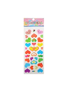 Набор для творчества Наклейки XYK070, сердца разноцветные