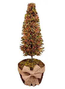 Елка декоративная в плетеном горшке 40см